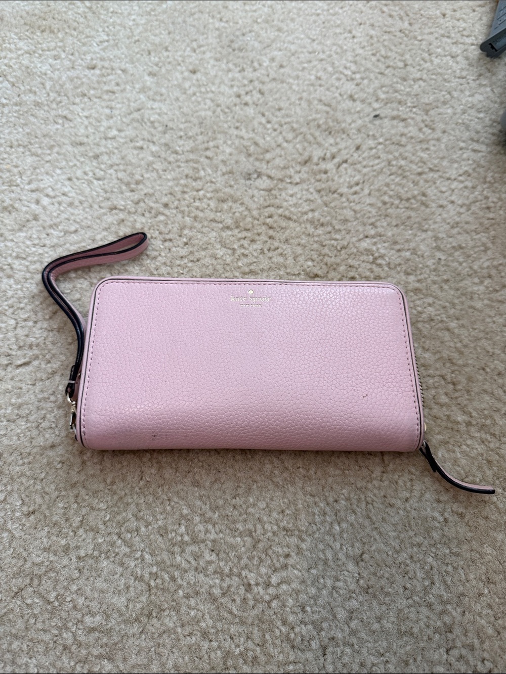 kate spade Light Pink Leather Wristlet Clutch